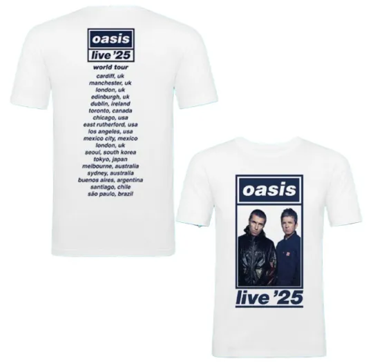 OASIS Live '25 World Tour T-shirt Black