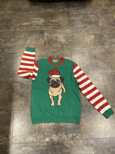 Ugly Christmas sweater brand Women’s size L Christmas pug sweater