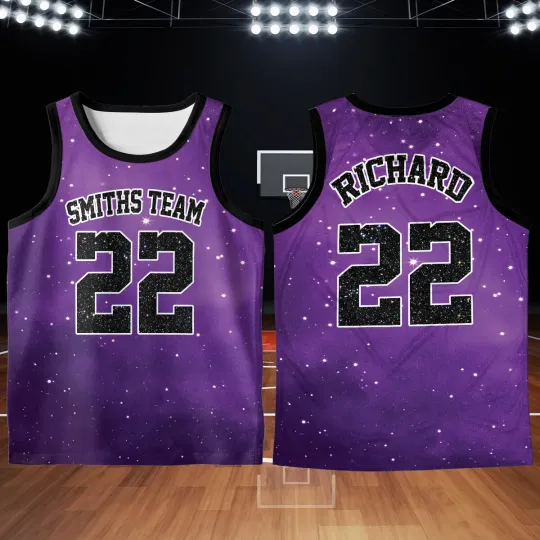 Discover Personalized Glitter Basketball Jersey Shirt Matching Team Basketball Lover Gift