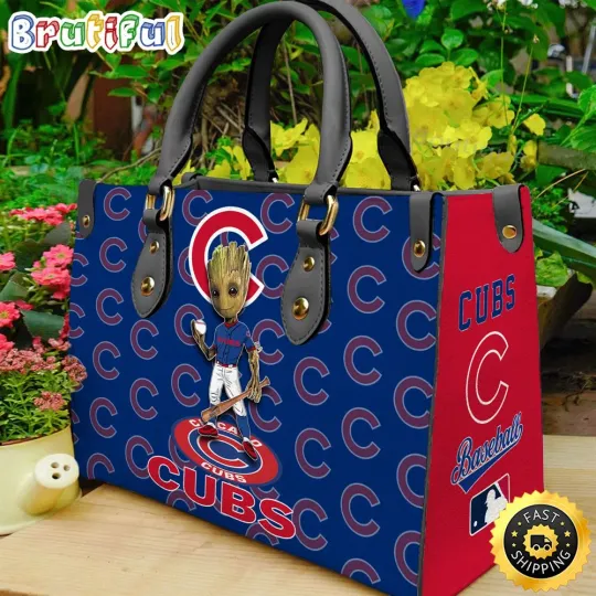 Discover Chicagos Team Cubs - Leather Bag, Custom Cartoon Leather Bag, Unisex Bag