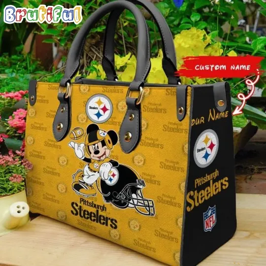 Discover Pittsbs Team Steelerss Leather Bag, Sport Leather Bag, Leather Bag For Women