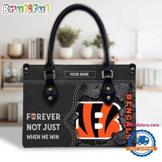 Discover Cincinnatis Team Bengals Forever Leather Bag, Sport Leather Bag, Unisex Bag