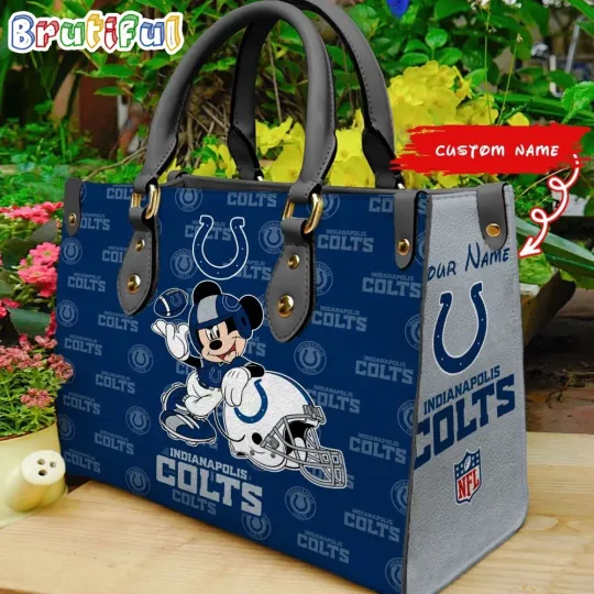 Indianapoliss Team Colts   Leather Bag, Sport Leather Bag, Leather Bag For Women
