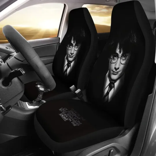 Harry Potter Black and White Car Seat Covers