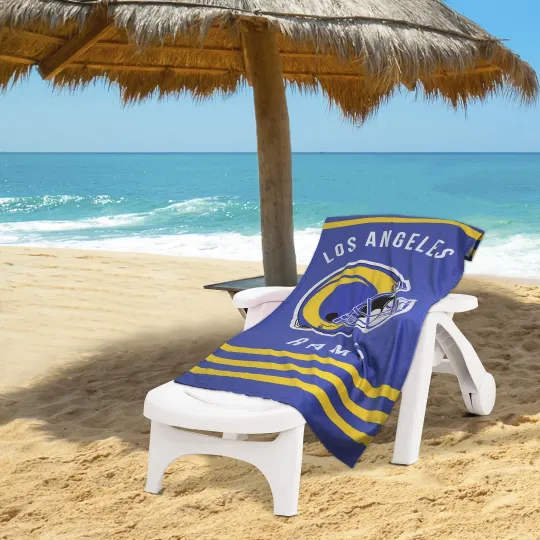 Discover Los Angeles Football Team Rams Beach Towel