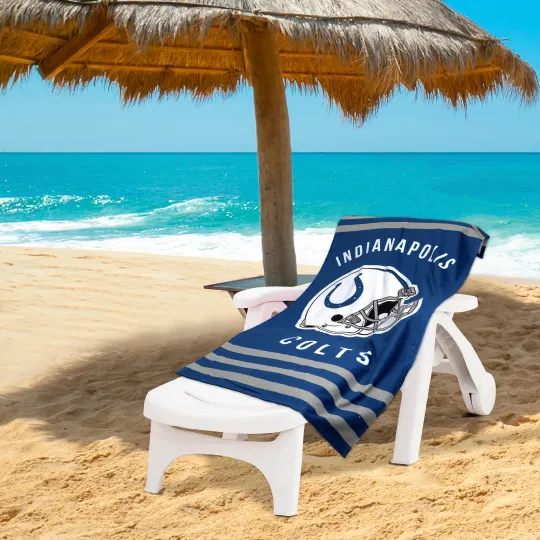 Discover Indianapolis Football Team Colts Beach Towel
