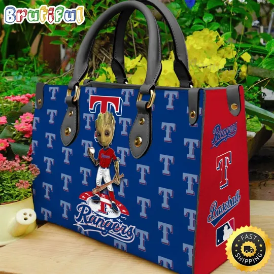 Discover Personalized Texass Team Rangerss Film Leather Bag, Baseball Leather Bag