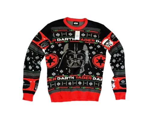 Discover NEW Mens Geeknet Star Wars Darth Vader Holiday Sweater LARGE L Christmas Ugly