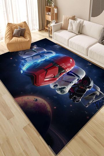 Starwars Helmet Rug,Mandalorian,Darth Wader,Movie Character,Movie Poster Rug