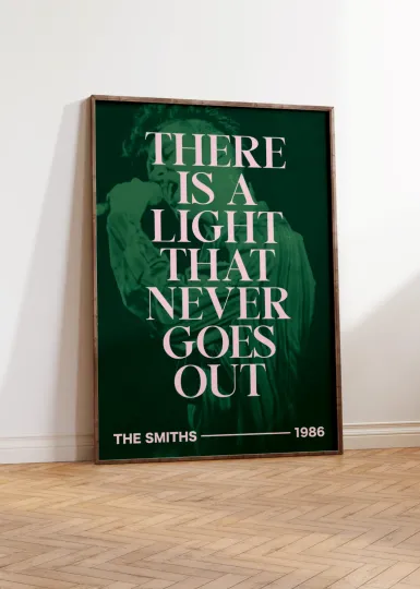 Discover The Smiths Lyrics Poster - Morrissey Print - Music Gift - Wall Art
