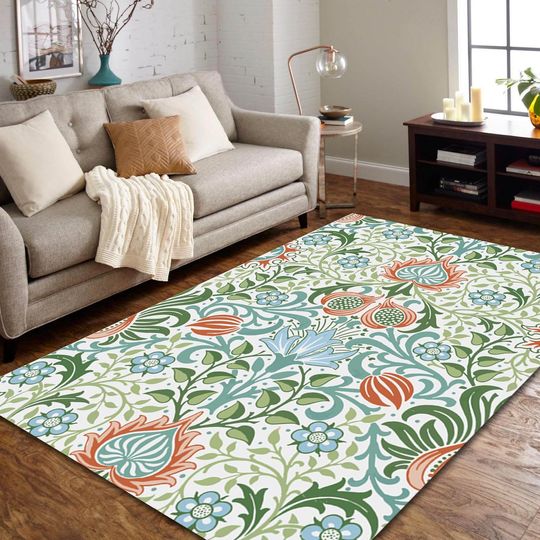 Flowers Garden,Art Rug,Wiliam Morris Art,Style Rug,Living Room Rug,Bedroom Rug