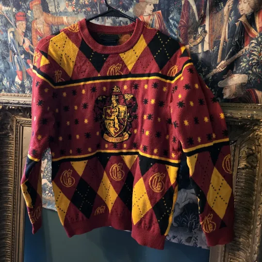 Harry Potter Hot Topic Gryffindor Ugly Christmas Sweater