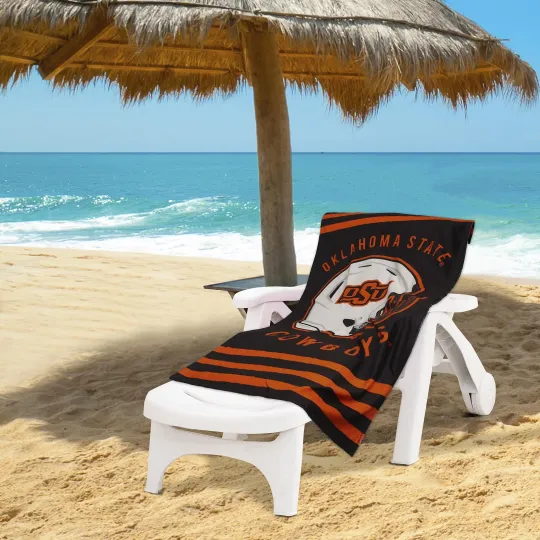 Northwest NCAA Oklahoma State Cowboys "Stripes" Beach Towel, 30" x 60"