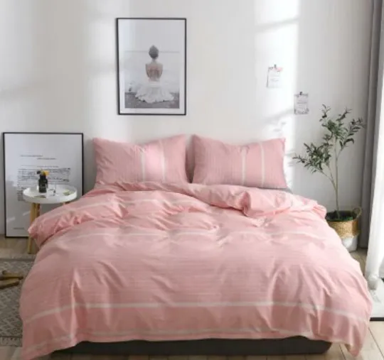 Discover 3D Pink Line ZHUA2122 Bed Pillowcases Quilt Duvet Cover Set Queen King Zoe