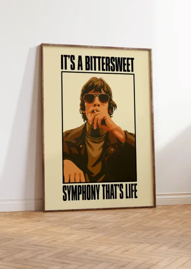 The Verve Bittersweet Symphony Poster - Richard Ashcroft Print
