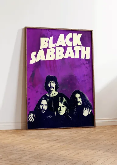 Black Sabbath Band Poster - Ozzy Osbourne Music Wall Art