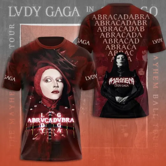 Discover Ld ga Abracadabra The Mayhem Ball 2025 Tour 3D T-Shirt