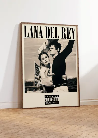 Lana Del Rey Norman Rockwell Poster - Music Print