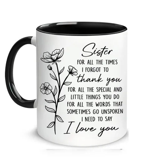 Discover Sister Coffee Mug – Gift from Sister for Birthday, Mother's Day, Christmas