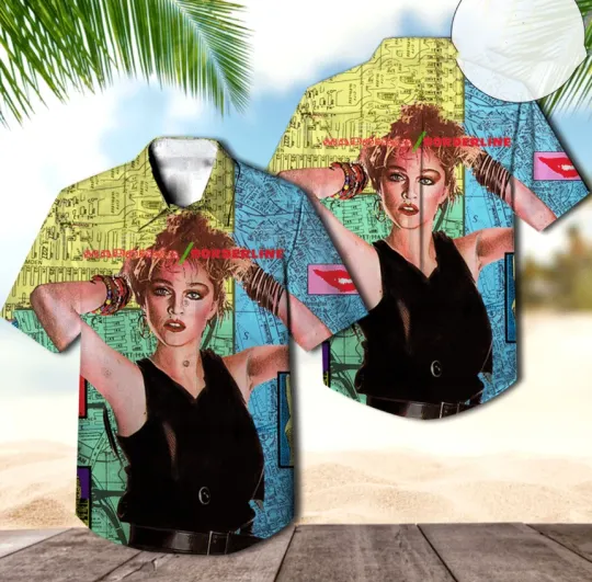 Discover Madonna Borderline US Remix Album Cover Hawaiian Shirt