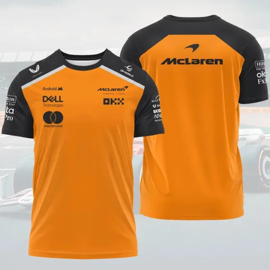 Discover MLaren Formula One Exclusive Logo Unisex All Over Printed T-shirt