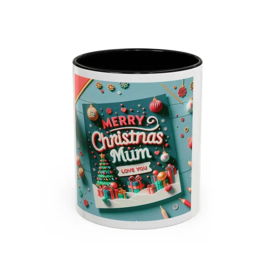 Discover Christmas Accent Mug, Festive Holiday Gift For Mum, 11oz 15oz Cup  Hot or Cold