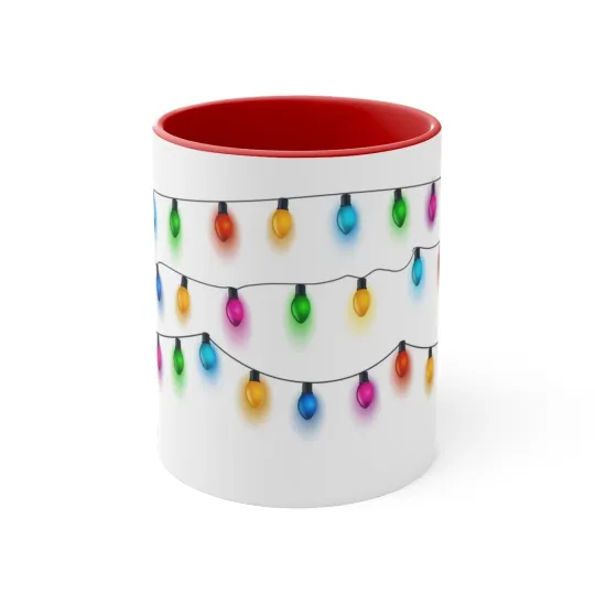 Christmas Lights Accent Coffee Mug