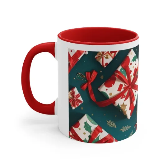 Discover Accented Holiday Coffee Mug, 11oz