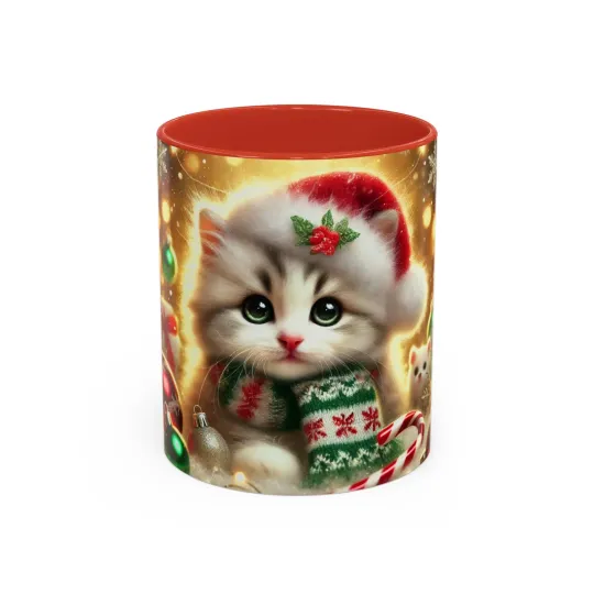 Discover Purr-fectly Merry Christmas - Accent Coffee Mug