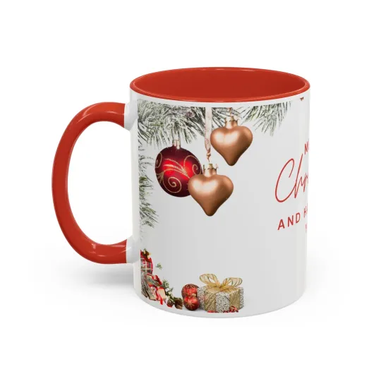 Mug, Enjoy Holidays, Merry Christmas festive accent drinkware cup for coffee