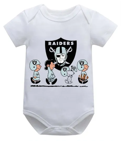 Las Vegas Football Team Raiders Peanuts Onesies