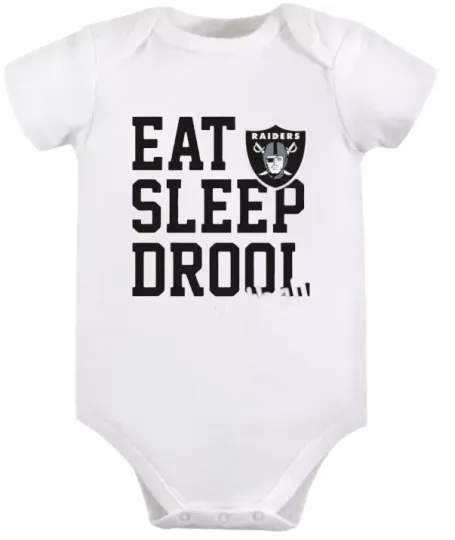Discover Las Vegas Football Team Raiders Eat Sleep Drool Onesies