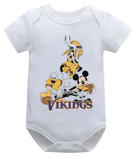 Minnesota Football Team Vikings Disney Onesies