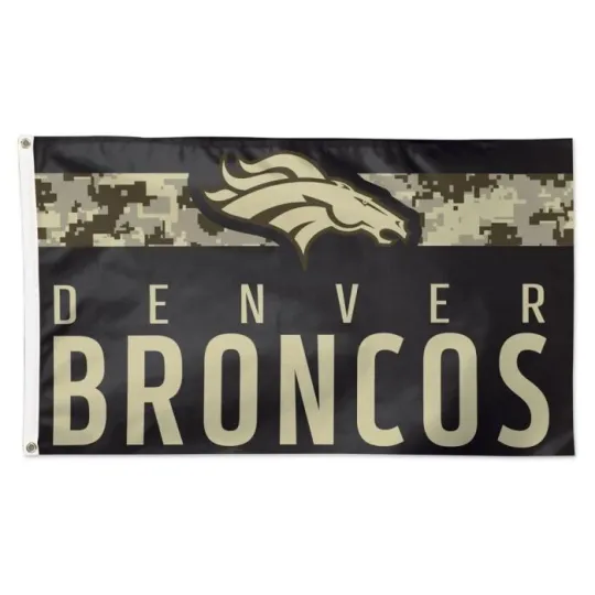 For Denver Broncos Football fans 3x5 ft Camouflage Flag - Ideal football Gift Banner