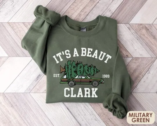 Discover Clark Christmas Tree Sweatshirt, Christmas Vacation Movie Sweatshirt