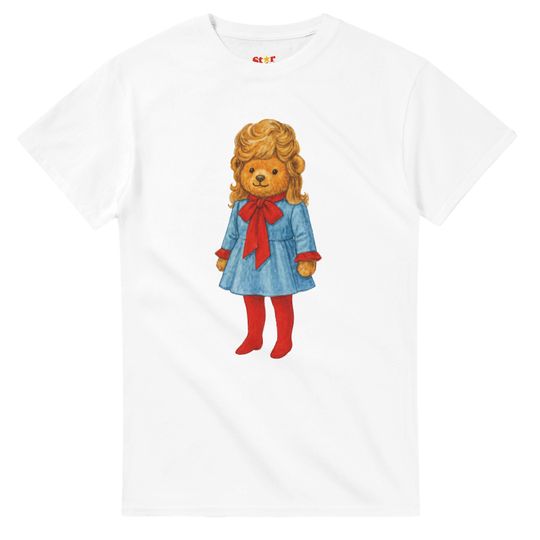Discover Ld ga Mayhem Ball Die With a Smile Bear T-Shirt  Pop Culture Graphic Tee, Kitsch Cute Shirt, Vintage-Inspired Unisex Top