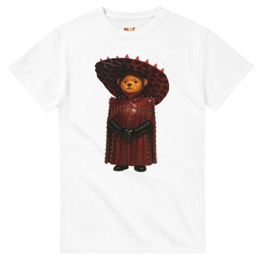 Discover Ld ga Mayhem Bear T-Shirt  Red Latex Look from Abracadabra Music Video  Mayhem Ball Concert Tour Shirt