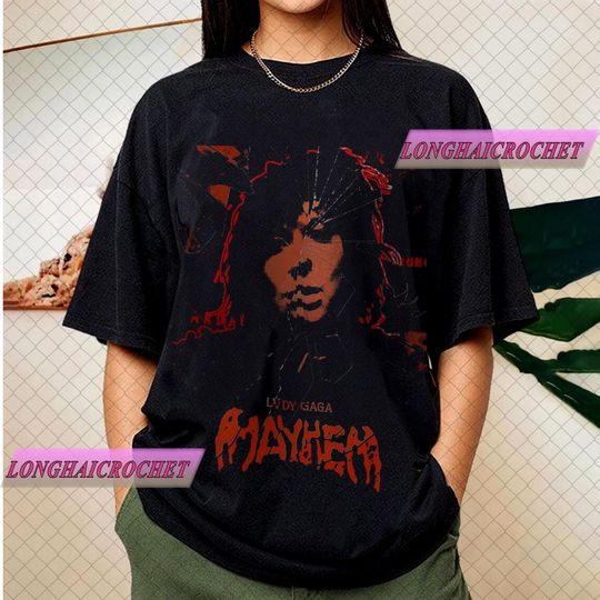 Ld ga Mayhem Shirt, Mayhem Tour Merch Shirt, Ld ga Vintage Gaga Tees, Fan Gift for Little Monsters, Pop Star Graphic Concert Shirt