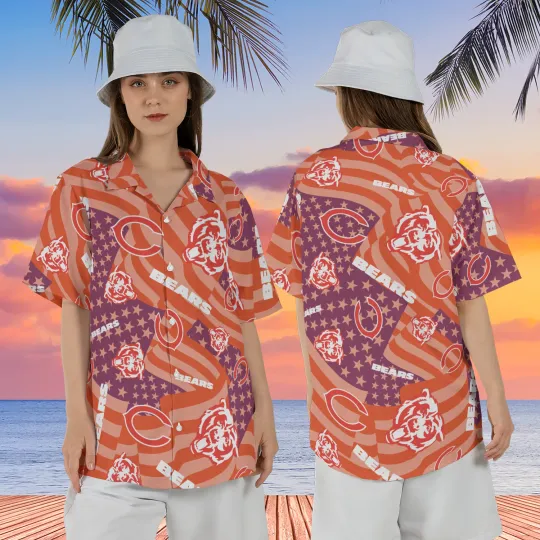 Discover chicago team bear hawaiian shirt