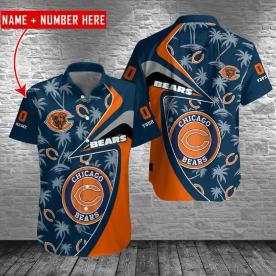 Discover Chicago Bears Palm Paradise Custom Hawaiian Shirt