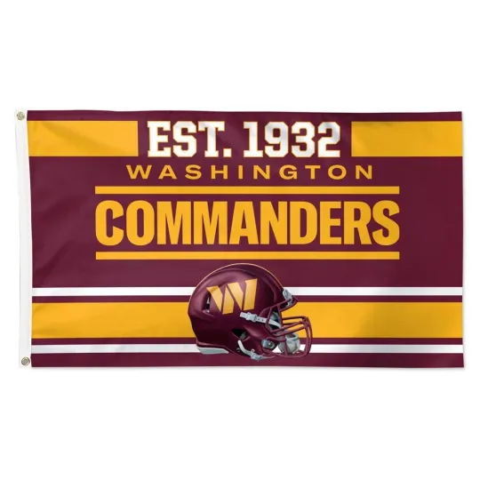 Discover Washington Commanders Football fans 3x5 ft 1932 Established Flag - Gift Banner