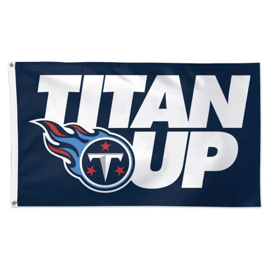 Tennessee Titans 3x5 ft Team Slogan Flag Super Bowl football - Ideal Gift Banner