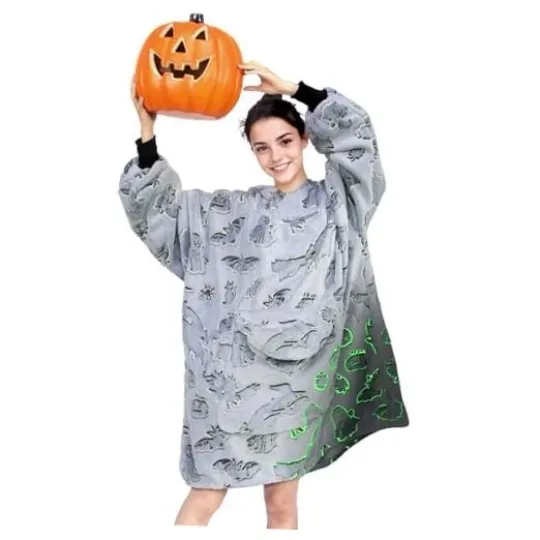 Blanket Hoodie Gifts for Womens - Wearable Blankets for Women Adult Halloween