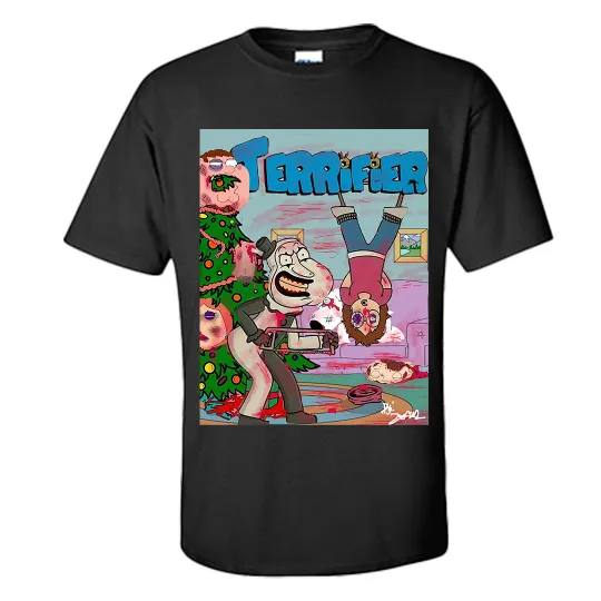 Art The Clown 3D T-Shirt Terrifier X Family Guy Signed Art
