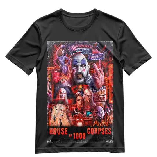 House of 1000 Corpses T-Shirt Rob Zombie Movie Captain Spaulding