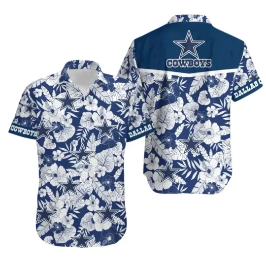 Discover Dallas Cowboys Floral Elegance Hawaiian Shirt