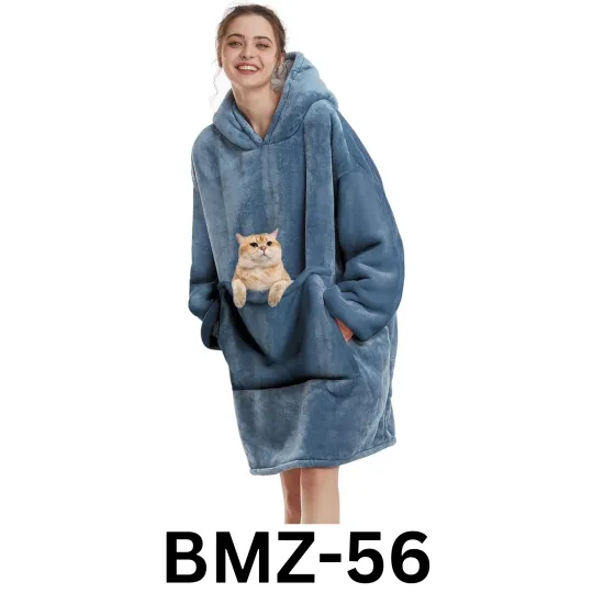 Discover Aemilas Wearable Blanket Hoodie - Sherpa Blanket Sweatshirt as Gifts, One Size