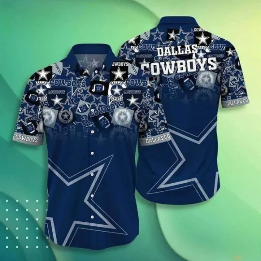 Dallas Cowboys football Hawaiian Shirt Gift For Sports Enthusiast, football Hawaiian Shirt