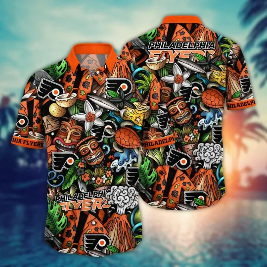 Discover Philadelphia Flyers Hawaiian Tiki Island Shirt