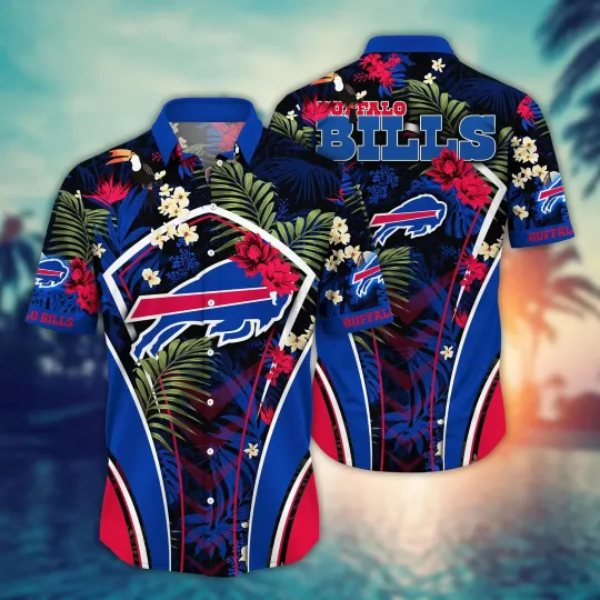 Discover Buffalo Bills football Hawaiian Shirt Leisure Aloha Shirt
